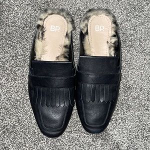BP fur lined slide on loafers